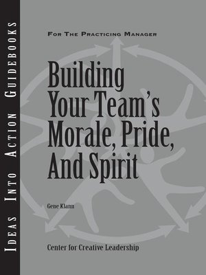 cover image of Building Your Team's Moral, Pride, and Spirit